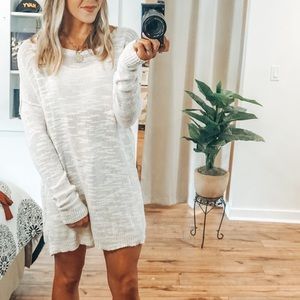 White Sweater Dress